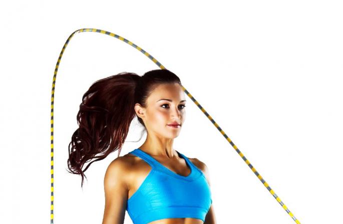 Fat burning workout with jump rope
