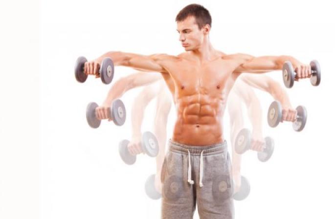 Exercises with dumbbells for men